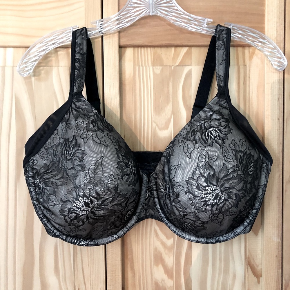 Bali black lace 38DDD bra